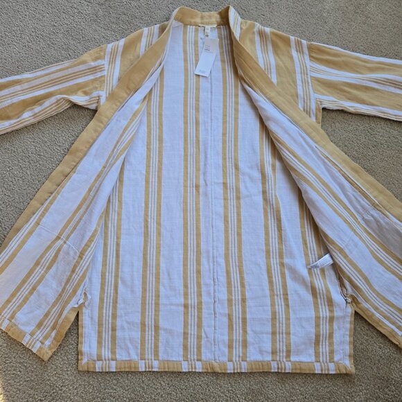 NWT Eileen Fisher Organic Cotton Kimono Robe Coverup Cardigan XXS - Picture 8 of 10